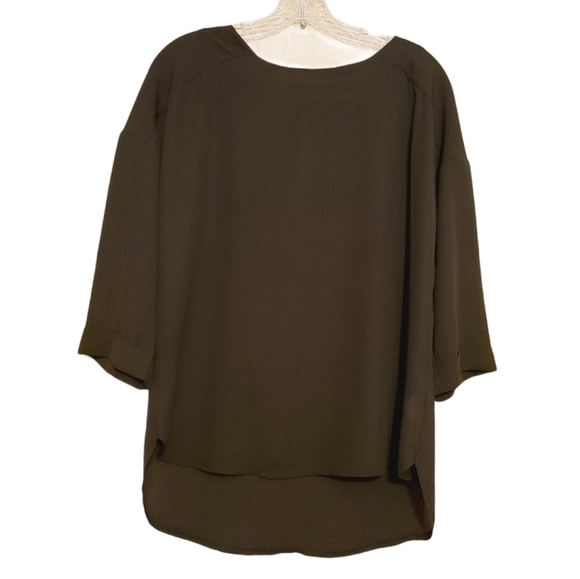 Anthropologie | Women’s Black Scoopneck Blouse (Size Small) - Picture 1 of 10